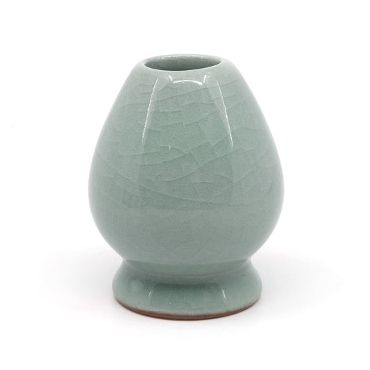 ceramic matcha whisk stand jade