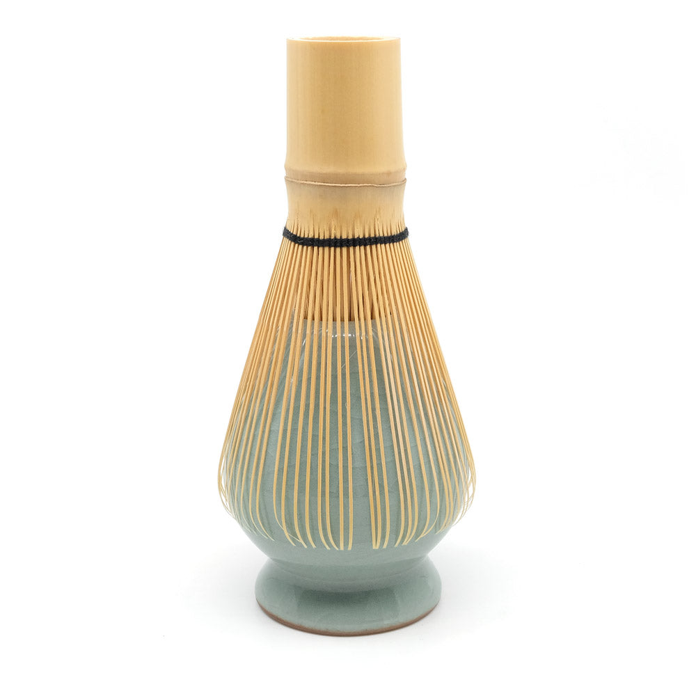 whisk stand with bamboo whisk